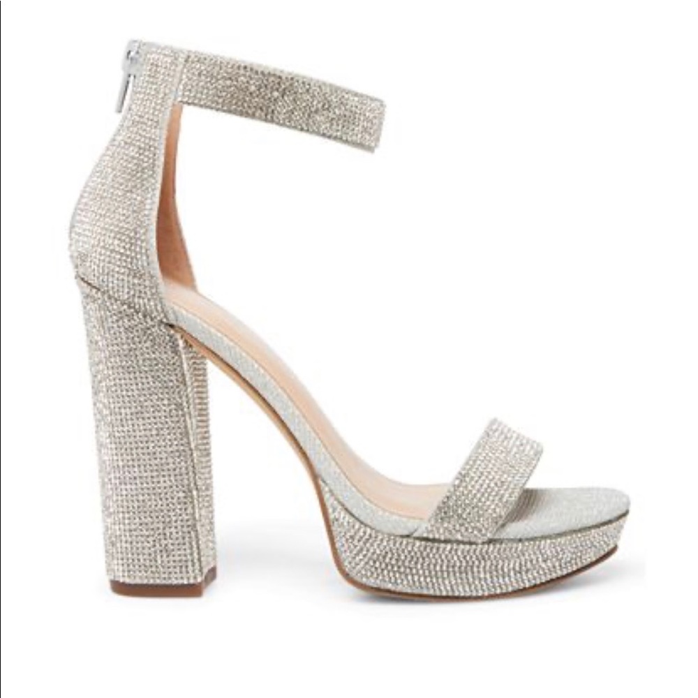 Rhinestone platform heels